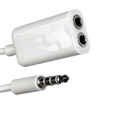 Audio splitter 3.5mm 15 cm Dialog CA-0001 White