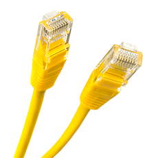 Патч-корд UTP Cat.5e RJ-45 M - RJ-45 M жёлтый 1м Dialog CN-0110 Yellow