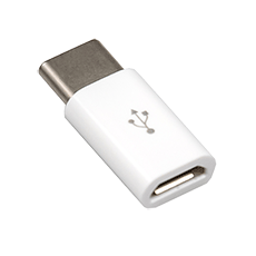 Переходник Micro USB Type B F - USB Type-C M v2.0 белый Dialog CU-0001 White