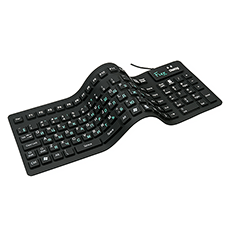 Flexible silicone keyboard Dialog KFX-03U